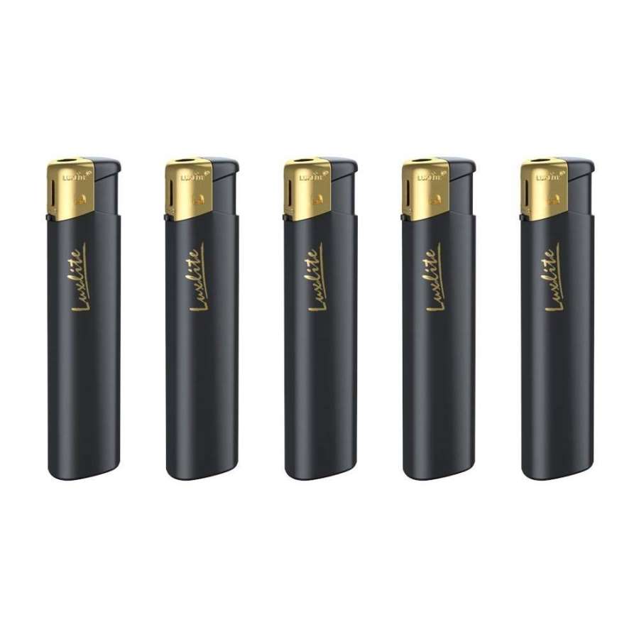 Luxlite XHD 39 Black/Gold Cap SP пьезо зажигалка