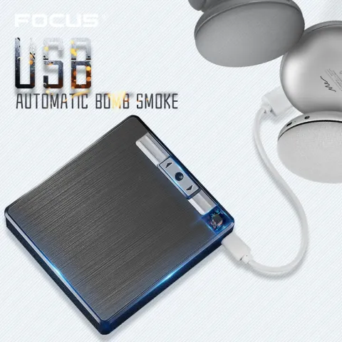 Focus YH050 портсигар - автомат со встроенной USB зажигалкой Focus YH050 портсигар - автомат со встроенной USB зажигалкой