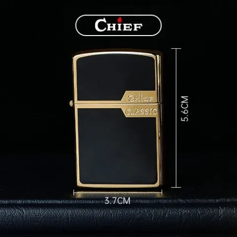 Chief 805B 14Ar бензиновая + газовая турбо зажигалка с кремниевым поджигом Chief 805B 14Ar бензиновая + газовая турбо зажигалка с кремниевым поджигом