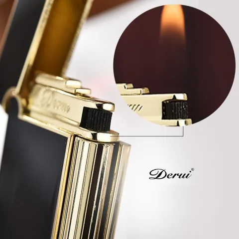 Derui DR6104 кремниевая газовая зажигалка