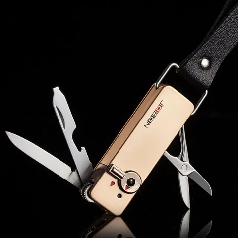Jobon ZB-950 кремниевая зажигалка c мультифункциональным набором инструментов Jobon ZB-950 кремниевая зажигалка c мультифункциональным набором инструментов