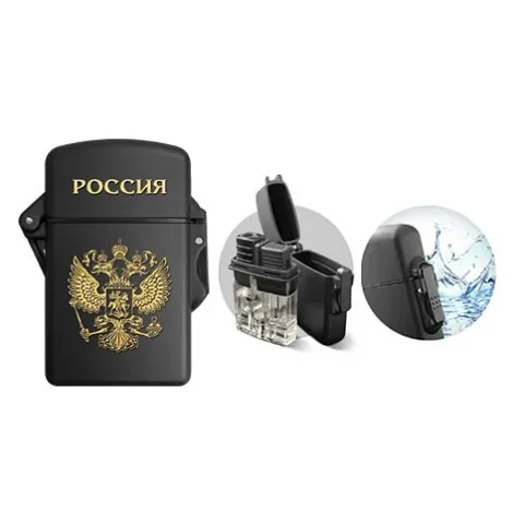 Zengaz Gold Eagle ZL-4 Case Jet турбо зажигалка заправляемая
