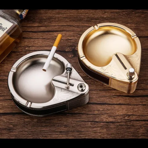Honest BCG001-1 настольная бензиновая зажигалка - пепельница