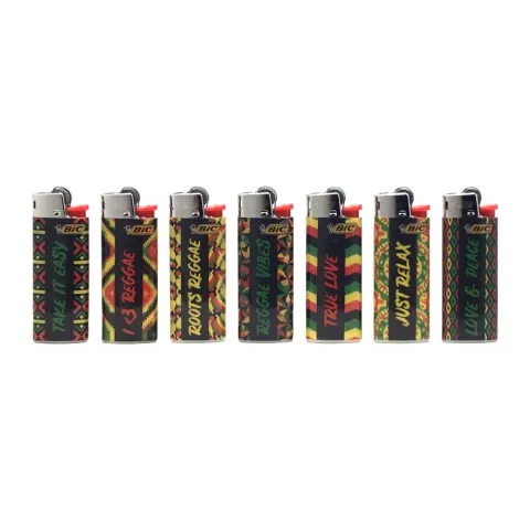 Bic J25 mini Reggae кремниевая зажигалка Bic J25 mini Reggae кремниевая зажигалка