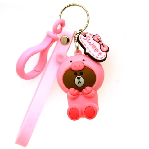 Hello Bear брелок силиконовый