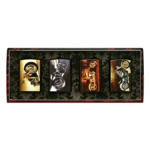 Bohai Мото 4 бензиновые зажигалки Bohai Мото 4 бензиновые зажигалки