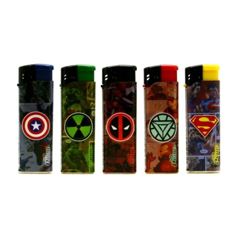 Pride Superheroes E-100 пьезо зажигалка заправляемая Pride Superheroes E-100 пьезо зажигалка заправляемая