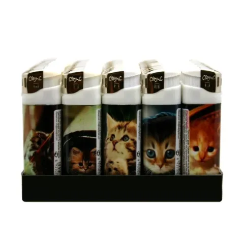 City-L CL-03 (15) "Кошки" пьезо зажигалка
