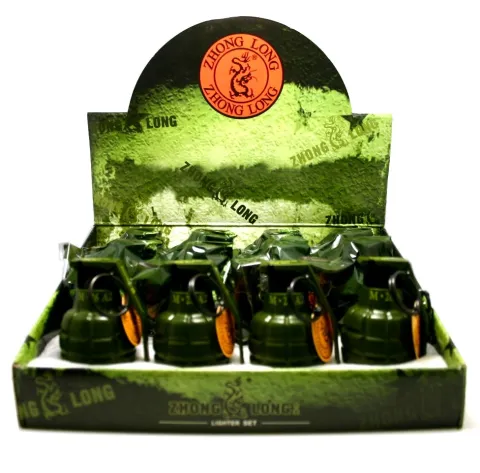 Zhong Long 137-23 большая настольная турбо зажигалка граната М26 А2