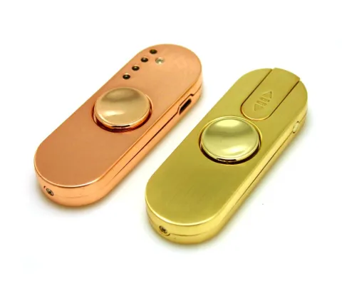 Hetai HT210 USB зажигалка - спиннер 2 в 1 с подсветкой