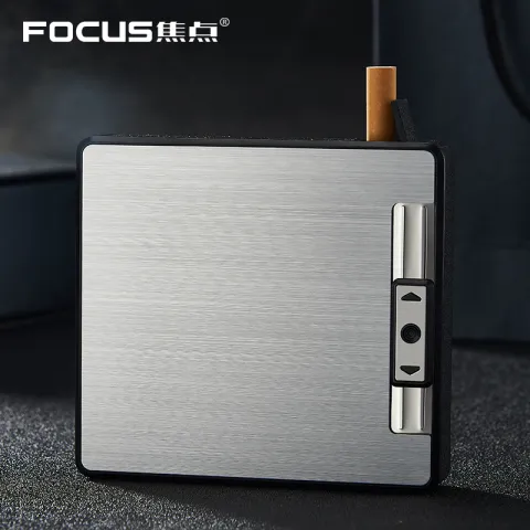 Focus YH050 портсигар - автомат со встроенной USB зажигалкой 