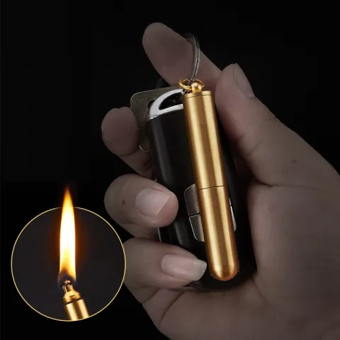 Chief CF046YT бензиновая зажигалка - спичка с кольцом для ключей