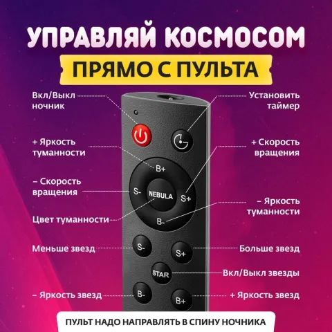 Космонавт Звёздное Небо New ночник - проекция