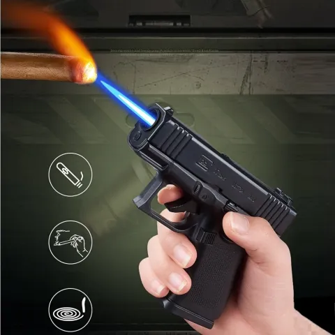 Zhong Long ZL-035A настольная турбо зажигалка - пепельница