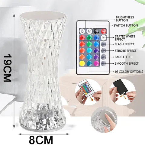 Rose Diamond Table Lamp 01 ночник