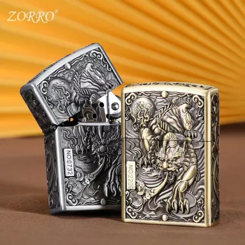 Zorro ZK20-1 бензиновая зажигалка Zorro ZK20-1 бензиновая зажигалка