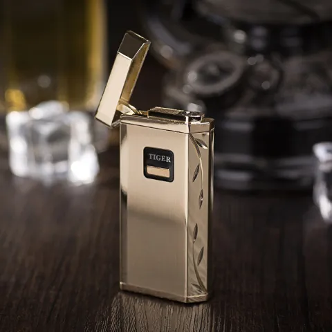 Tiger TW902S-01 сенсорная турбо зажигалка Tiger TW902S-01 сенсорная турбо зажигалка