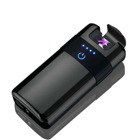 Ruvzz R100 сенсорная электроимпульсная USB зажигалка с поддержкой беспроводной зарядки