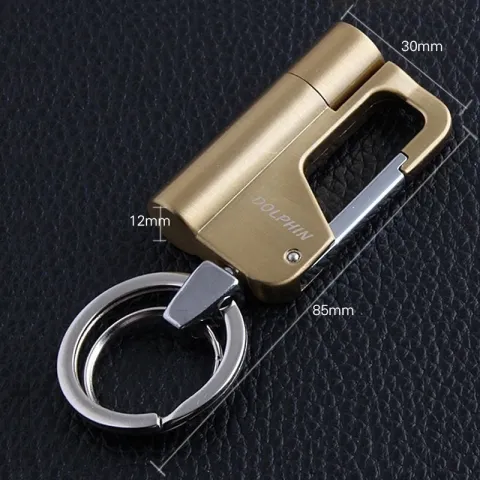 Dolphin HY651 бензиновая зажигалка с карабином и кольцом для ключей