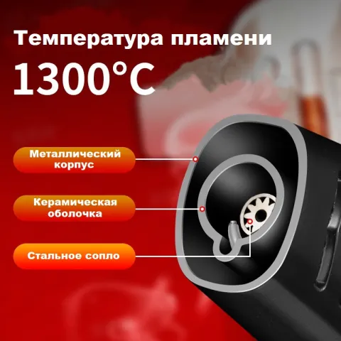 Xin Tuo A03-B17 турбо зажигалка - горелка заправляемая