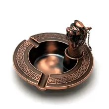 Fashion Smoking Set Лев подарочный набор пепельница + зажигалка