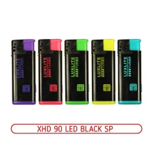 XHD90 Led Black SP турбо зажигалка с фонариком