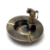 Fashion Smoking Set Леопард подарочный набор пепельница + зажигалка