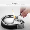 Honest BCG001-1 настольная бензиновая зажигалка - пепельница