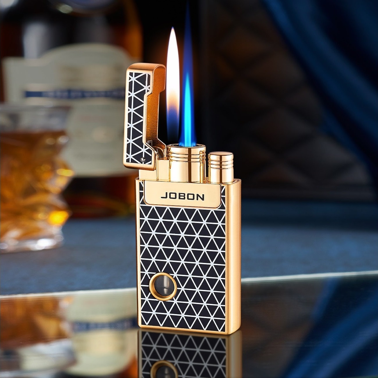 Jobon ZB-510 газовая зажигалка 2 пламени